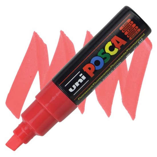 ΜΑΡΚΑΔΟΡΟΣ POSCA PC-8K ΦΩΣΦΟΡΙΖΕ ΚΟΚΚΙΝΟ